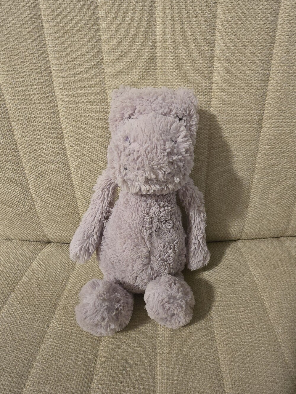 Jellycat Bashful Lilac Hippo Medium 12" Purple Stuffed Animal Plush Retired Rare